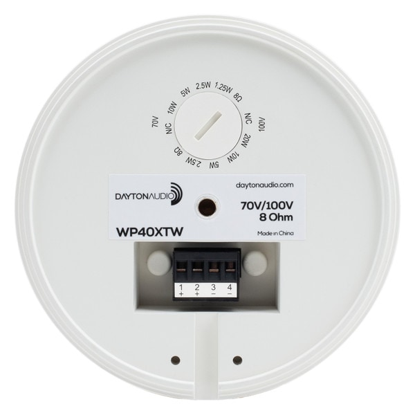 Main product image for Dayton Audio 4" Compact Pendant/Landscape Speaker 70V/100V/8 Ohm White WP40XTW310-091